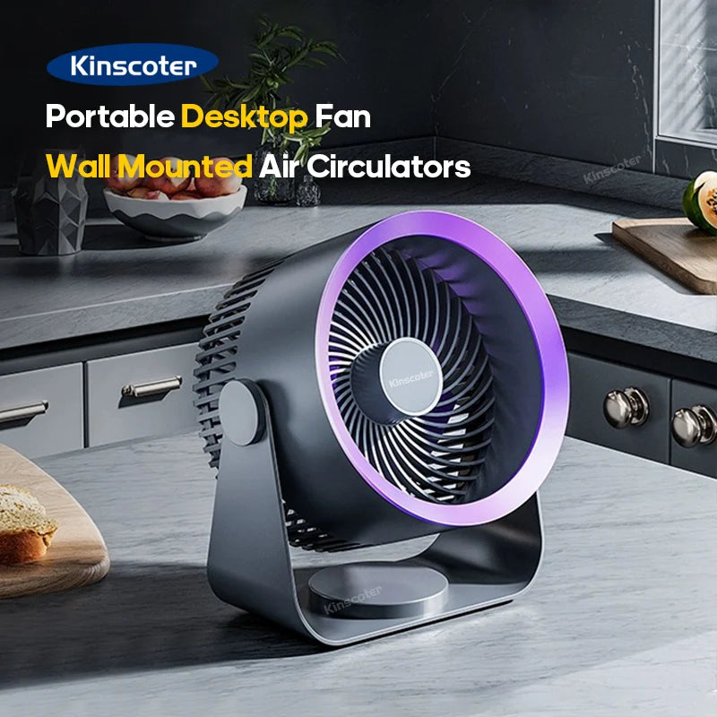 KINSCOTER Multifunctional Electric Fan Circulator Wireless Portable