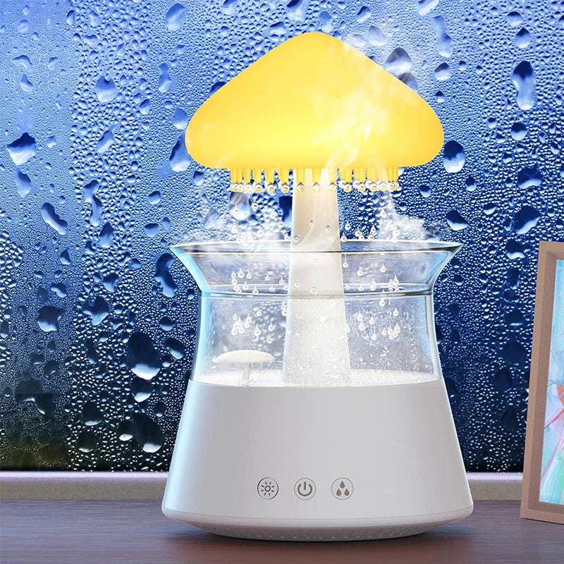 Rain Cloud Air Humidifiers 300ml with 7 Colors Mood Light Aroma Diffuser