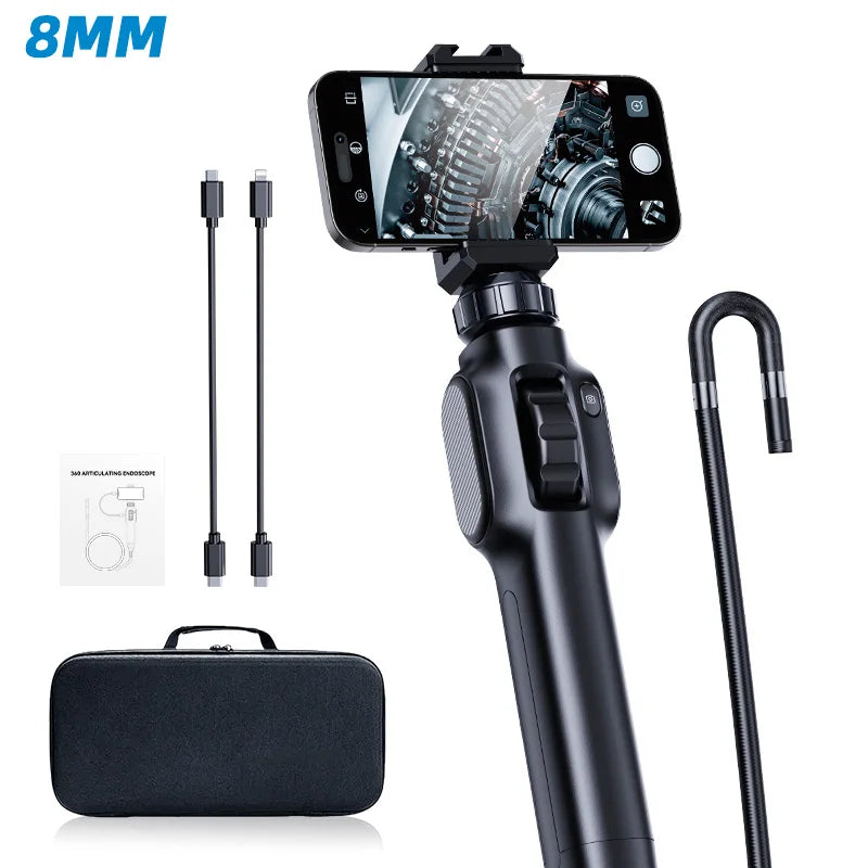 KERUI 2MP Industrial Endoscope Camera ,360 Degree Rotation Inspection Camera