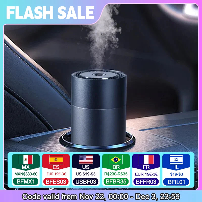 Humidifier Diffuser For Car Small 260ml Air Humidification Led Light