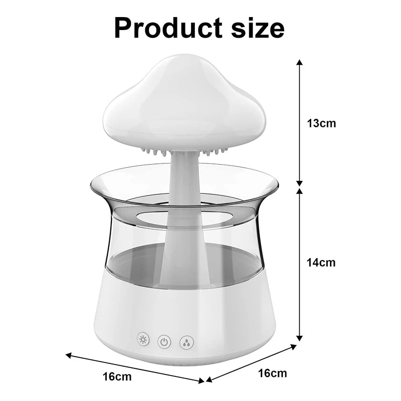 Rain Cloud Air Humidifiers 300ml with 7 Colors Mood Light Aroma Diffuser