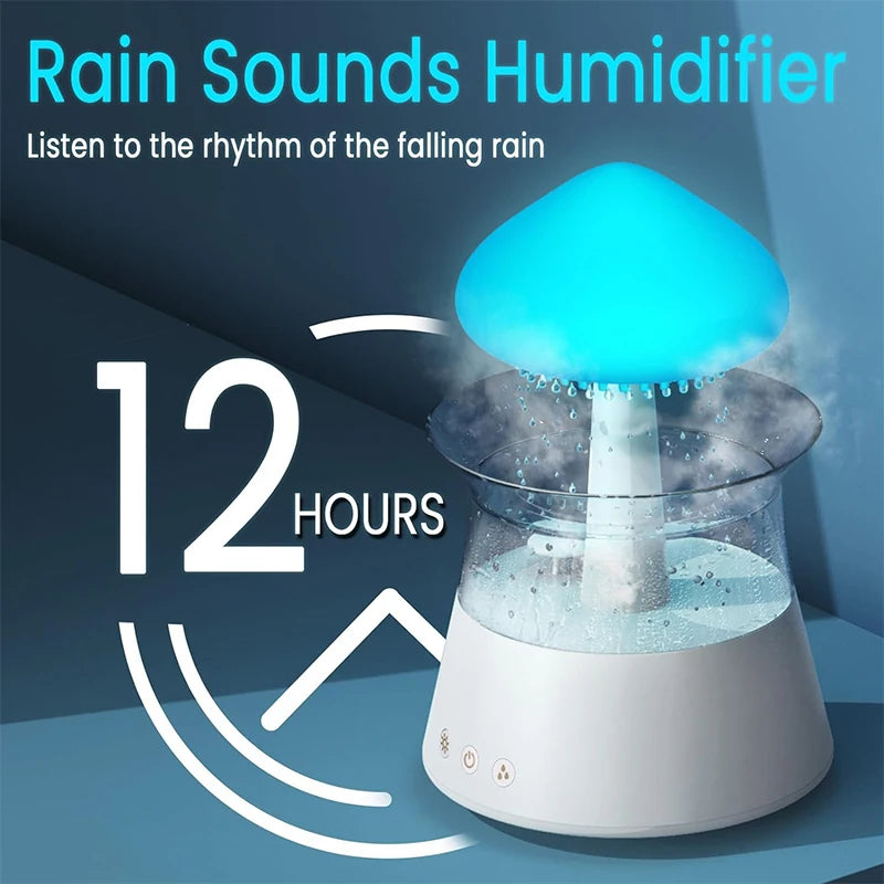 Rain Cloud Air Humidifiers 300ml with 7 Colors Mood Light Aroma Diffuser