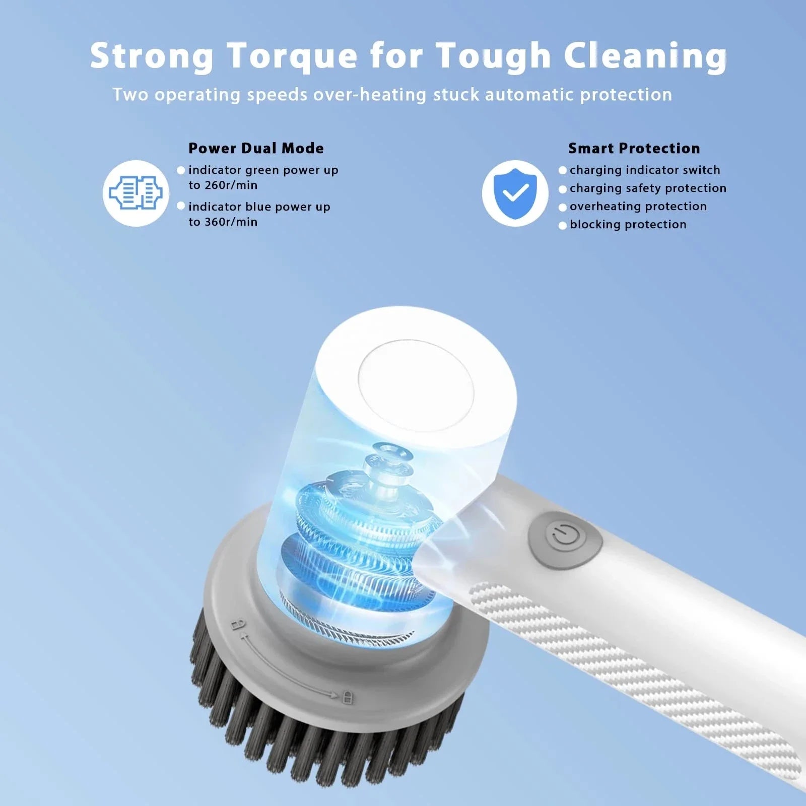 Xiaomi Wireless Electric Cleaning Brush Housework Kitchen Dishwashing Brush